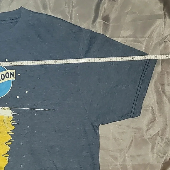 **4/$20 TEES**Blue Moon size Small men's navy heather draft beer under blue moon - Picture 6 of 7